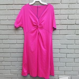 - Title 9 pink front knot dress XL